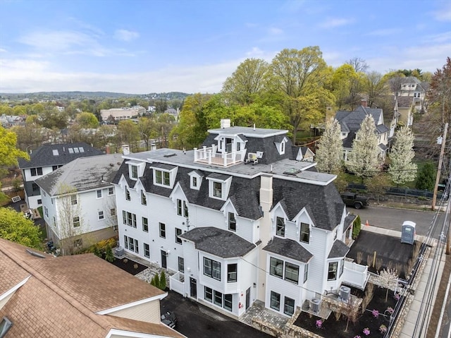 birds eye view of property featuring a residential view