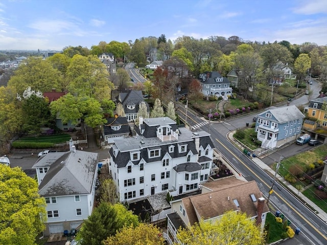 drone / aerial view featuring a residential view