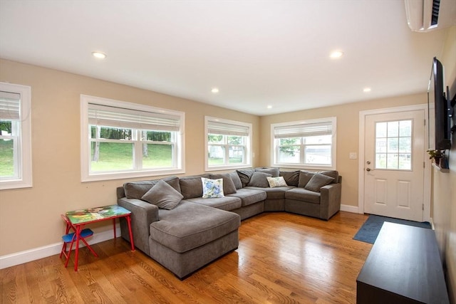 215 Alida Rd, Braintree, MA 02184 - living room with light wood-type flooring and recessed lighting