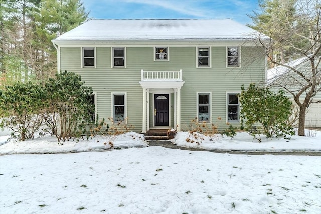 view of colonial house