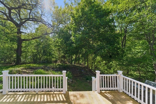 515 Front St, Weymouth, MA 02188 - view of wooden deck