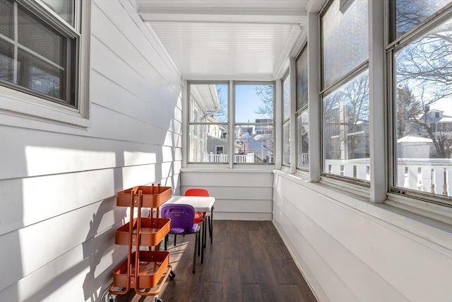 view of sunroom / solarium