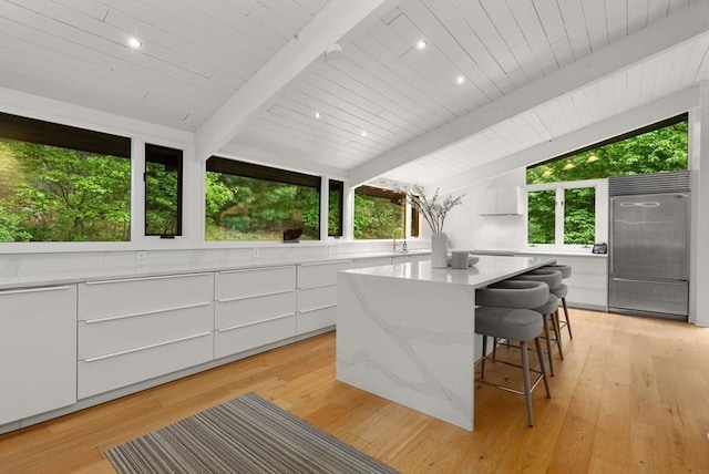 86 Myles Standish Rd, Weston, MA 02493 - view of patio featuring an outdoor kitchen and a deck