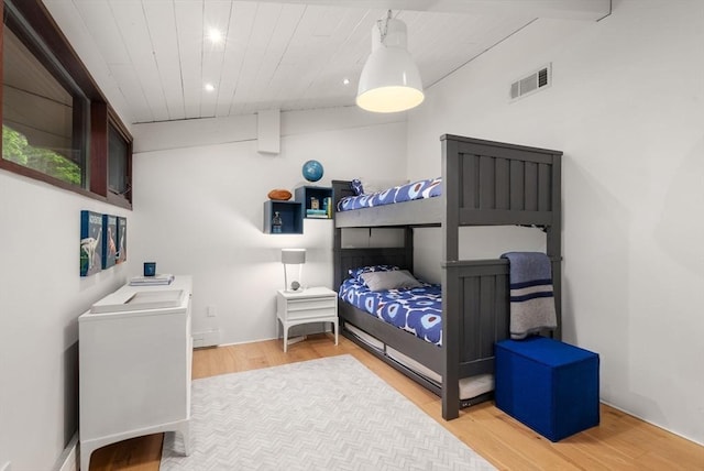 86 Myles Standish Rd, Weston, MA 02493 - bedroom featuring wood ceiling, wood finished floors, and recessed lighting