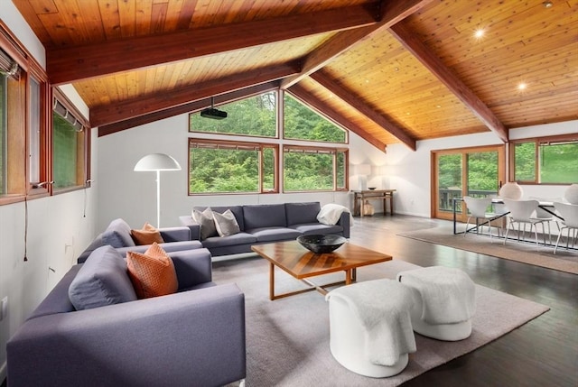 86 Myles Standish Rd, Weston, MA 02493 - living area with wooden ceiling and wood finished floors
