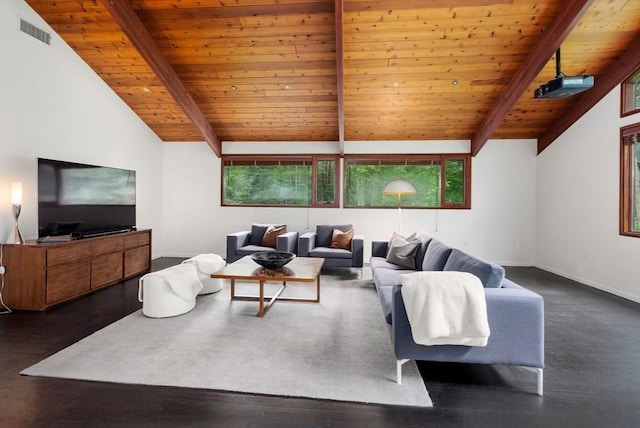 86 Myles Standish Rd, Weston, MA 02493 - living room featuring wooden ceiling and baseboards