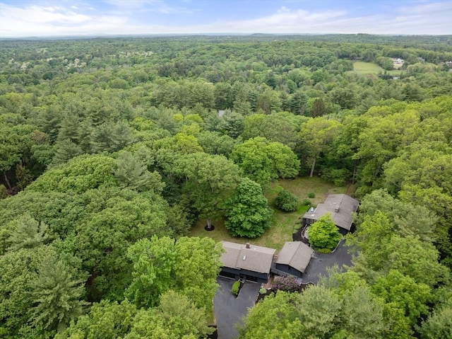 86 Myles Standish Rd, Weston, MA 02493 - aerial overview of property's location with a heavily wooded area