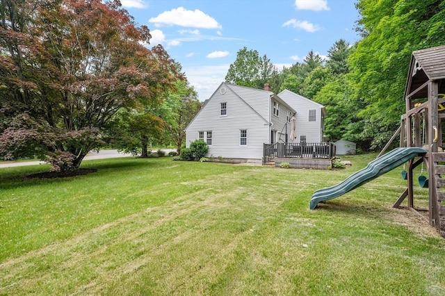 8 Dudley Rd, Sutton, MA 01590 - view of grassy yard featuring a playground