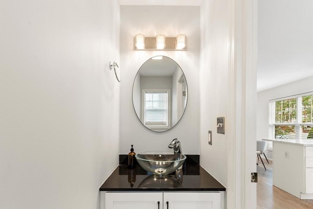32 Pearl St Unit 32, Everett, MA 02149 - bathroom featuring wood finished floors and vanity