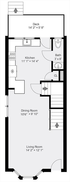 32 Pearl St Unit 32, Everett, MA 02149 - view of home floor plan