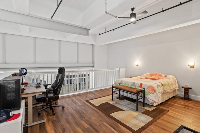 bedroom featuring hardwood / wood-style floors