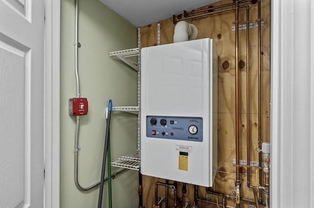 12 Day St, Fairhaven, MA 02719 - utility room with water heater