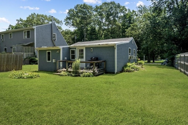 12 Day St, Fairhaven, MA 02719 - rear view of property featuring a wooden deck