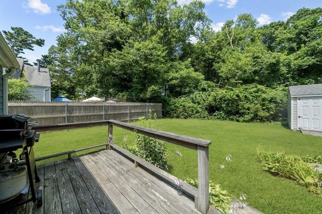 12 Day St, Fairhaven, MA 02719 - wooden terrace with a storage unit
