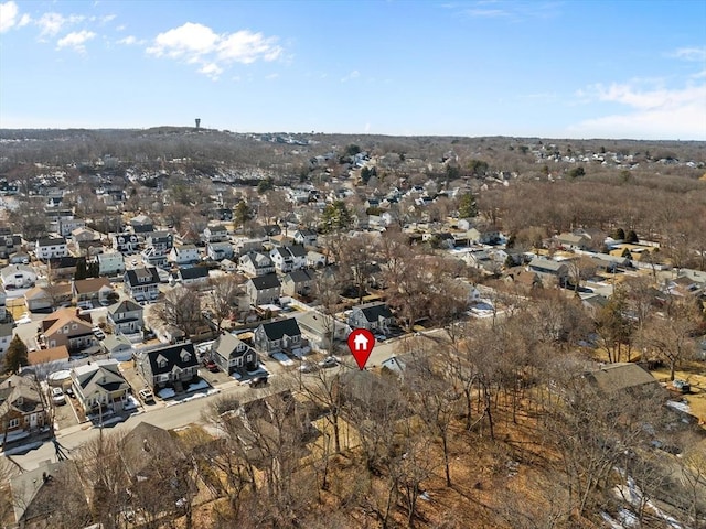 birds eye view of property featuring a residential view