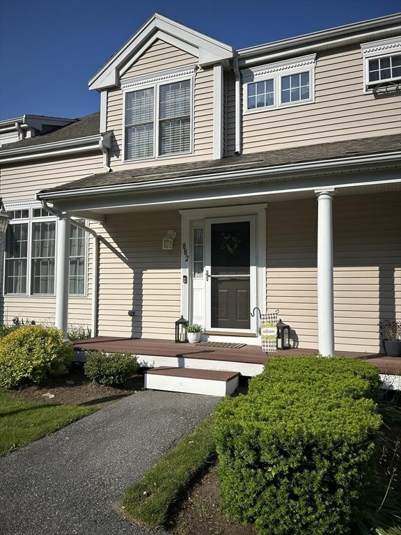 882 Brockton Ave Unit 10, Abington, MA 02351 - view of front facade with covered porch