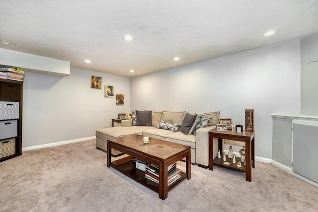 50 Lake St Unit B, Winchester, MA 01890 - living room with light carpet and recessed lighting