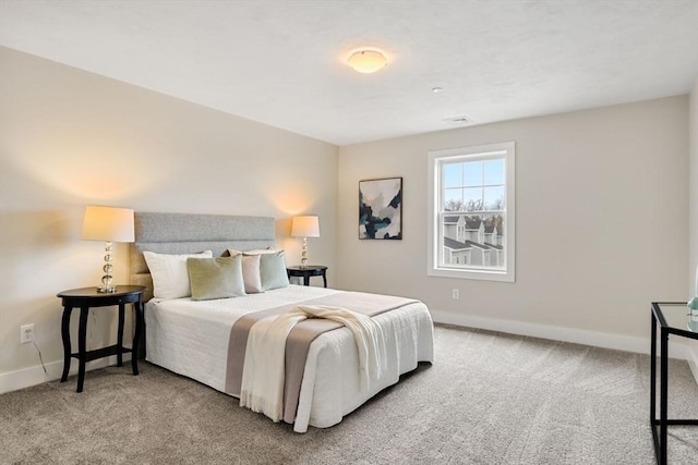 bedroom featuring carpet flooring