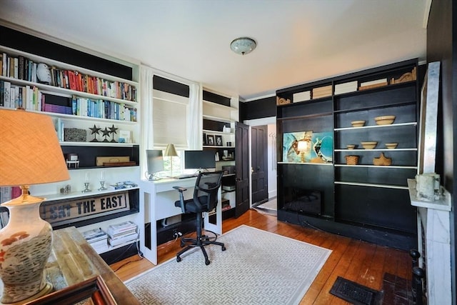 193 Main St, Medway, MA 02053 - office area featuring wood-type flooring