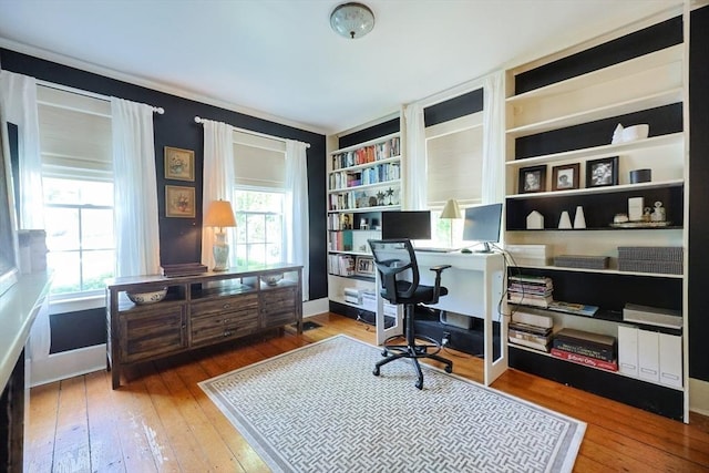 193 Main St, Medway, MA 02053 - office area with wood-type flooring