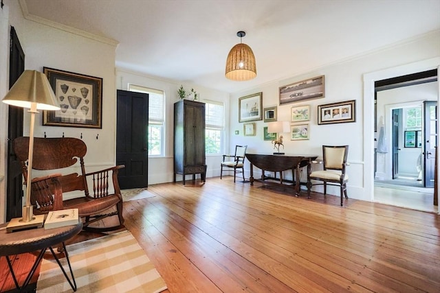 193 Main St, Medway, MA 02053 - foyer entrance featuring light wood-style floors and ornamental molding