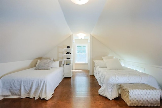 193 Main St, Medway, MA 02053 - bedroom featuring wood finished floors and vaulted ceiling
