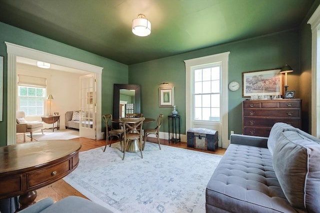 193 Main St, Medway, MA 02053 - living area featuring plenty of natural light and wood finished floors