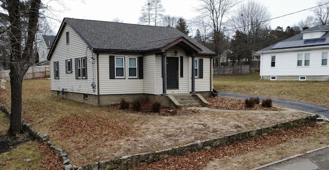 view of bungalow-style house