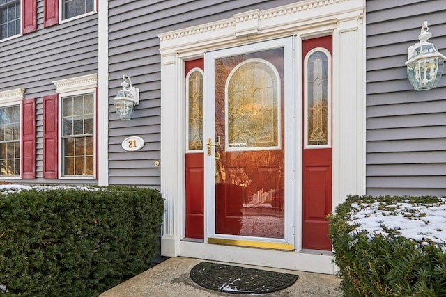 view of property entrance