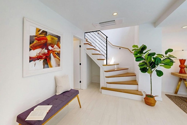 133 Charles St Unit 133, Cambridge, MA 02141 - stairs featuring recessed lighting