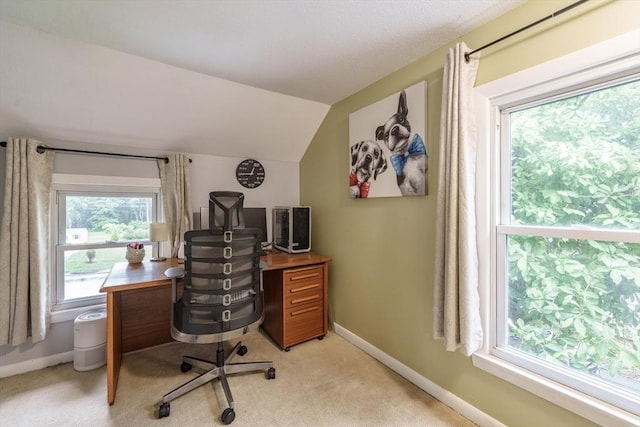 267 Maple St, East Longmeadow, MA 01028 - office with lofted ceiling and light colored carpet