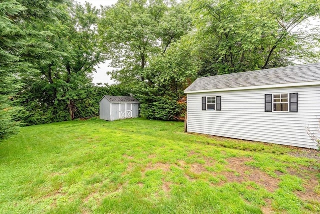 267 Maple St, East Longmeadow, MA 01028 - view of green lawn with a shed
