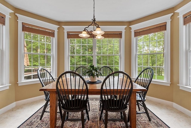 51 Drumlin Hill Rd, Bolton, MA 01740 - dining room with a chandelier, plenty of natural light, and baseboards
