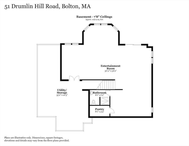 51 Drumlin Hill Rd, Bolton, MA 01740 - floor plan / room layout