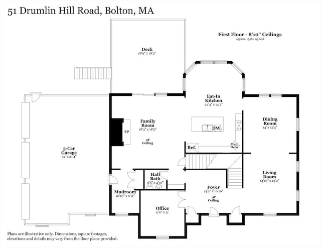 51 Drumlin Hill Rd, Bolton, MA 01740 - floor plan / room layout