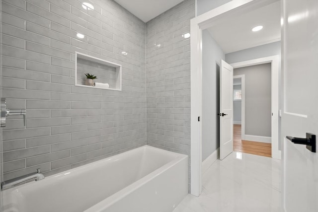 bathroom featuring shower / bath combination