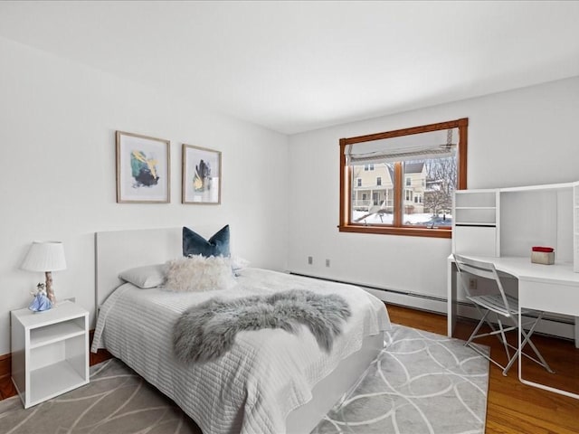 bedroom featuring wood finished floors