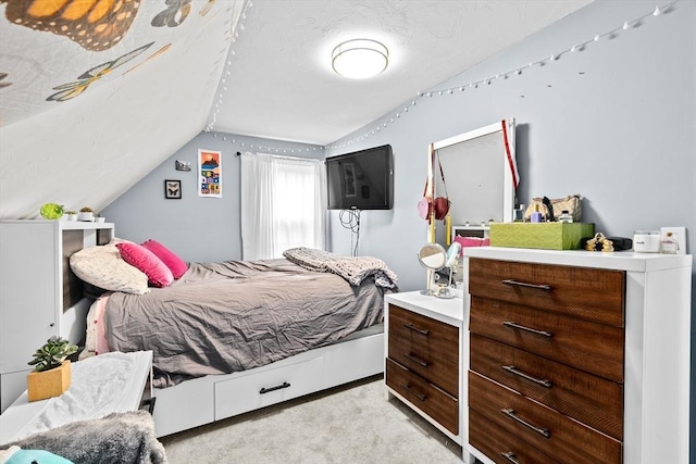 16 Old Colony Way, Whitman, MA 02382 - bedroom featuring vaulted ceiling and light carpet