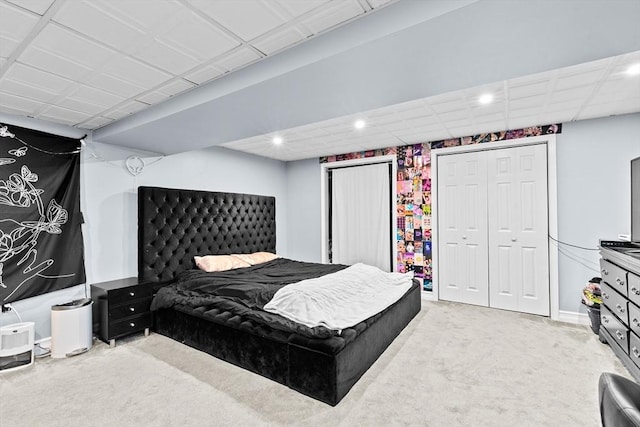 16 Old Colony Way, Whitman, MA 02382 - carpeted bedroom featuring two closets, recessed lighting, and baseboards