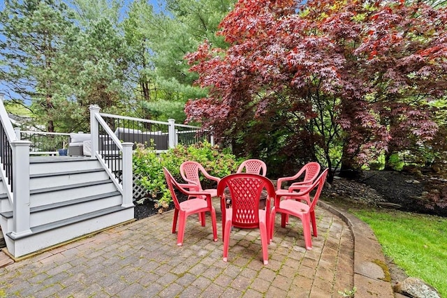 16 Old Colony Way, Whitman, MA 02382 - view of patio with stairs