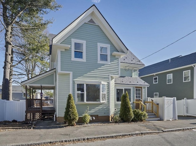 view of front of house with a porch