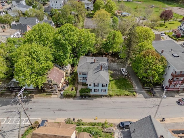 aerial view of residential area