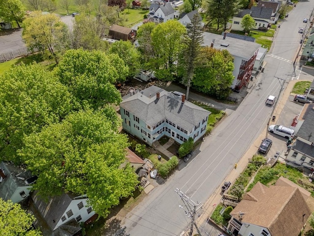 aerial view of residential area