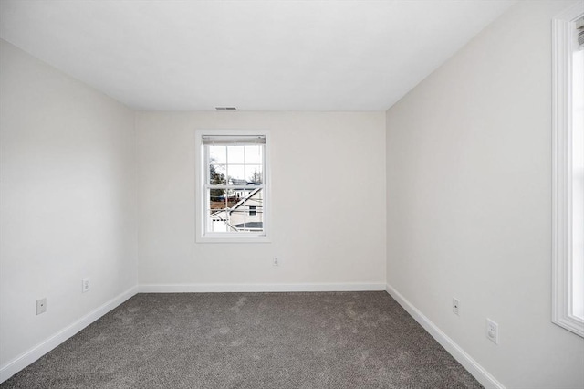 view of carpeted empty room