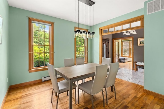 294 Cardinal Way, Northampton, MA 01062 - dining room with baseboards and light wood-type flooring