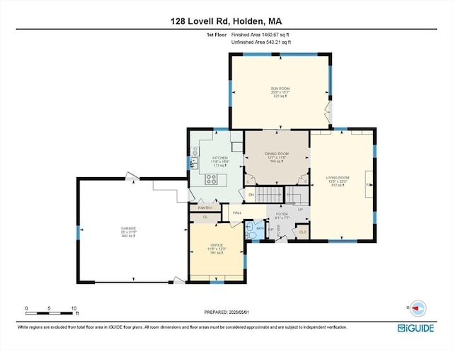 128 Lovell Rd, Holden, MA 01520 - room layout