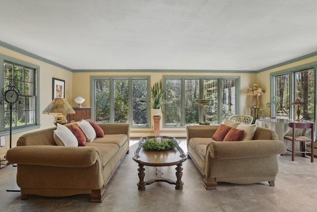 128 Lovell Rd, Holden, MA 01520 - living area with crown molding