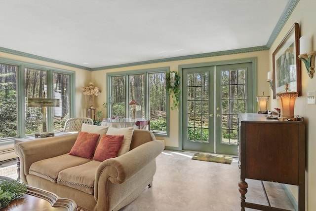128 Lovell Rd, Holden, MA 01520 - sunroom with french doors and healthy amount of natural light