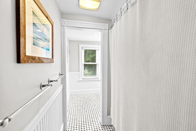 12 Short St, Cohasset, MA 02025 - corridor with a wainscoted wall