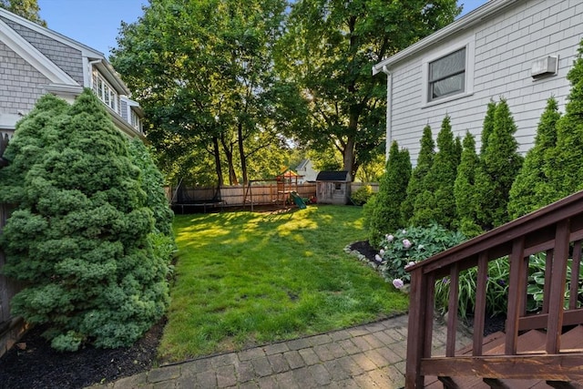 12 Short St, Cohasset, MA 02025 - fenced backyard with a playground
